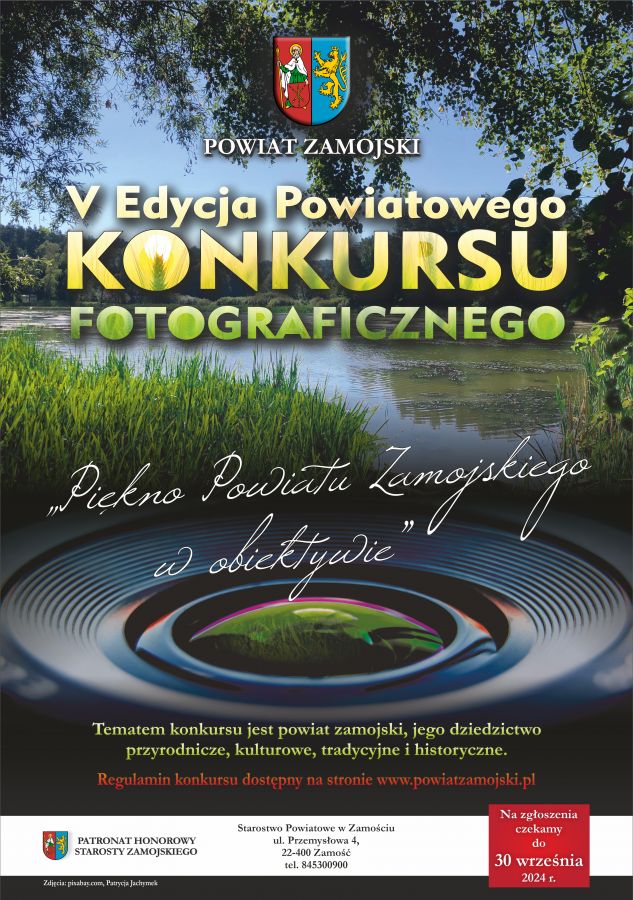 V edycja Powiatowego Konkursu Fotograficznego pn.: „Piękno Powiatu Zamojskiego w obiektywie”